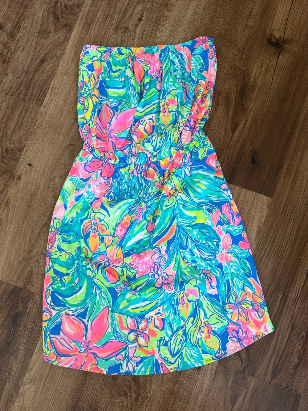 NWT Lilly Pulitzer Windsor Strapless Mini Dress in Bennet Blue Surf Gypsea